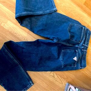 Vintage Guess Jeans size 30. 41 inches long.  Beautiful blue Fit women size 6-8?